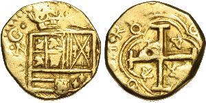 2 Escudo Nuevo Reino de Granada (1549 - 1739) Oro 