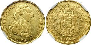 2 Escudo Perú Oro Carlos III de España (1716 -1788)