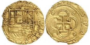 2 Escudo Spagna / Monarchia asburgica (1526-1804) Oro Filippo II di Spagna (1527-1598)