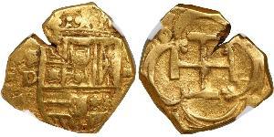 2 Escudo Spagna degli Asburgo (1506 - 1700) Oro Filippo III di Spagna (1578-1621)