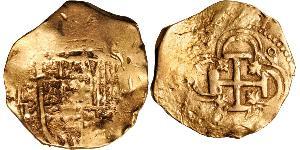 2 Escudo Spagna degli Asburgo (1506 - 1700) Oro Filippo III di Spagna (1578-1621)