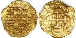 2 Escudo Spagna degli Asburgo (1506 - 1700) Oro Filippo III di Spagna (1578-1621)