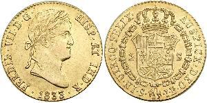 2 Escudo Vicereame della Nuova Spagna (1519 - 1821) Oro Ferdinando VII di Spagna (1784-1833)