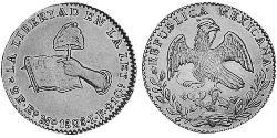 2 Escudo Second Federal Republic of Mexico (1846 - 1863) 金 