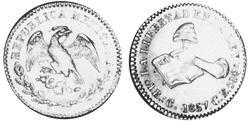 2 Escudo Second Federal Republic of Mexico (1846 - 1863) 金 