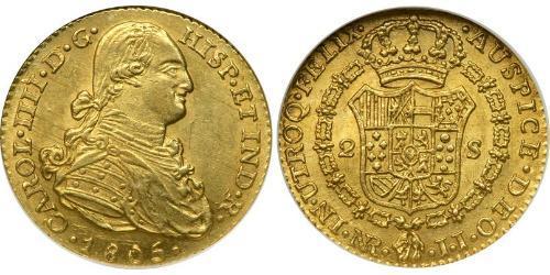 2 Escudo 新格拉納達總督轄區 (1717 - 1819) 金 卡洛斯四世 (1748-1819)