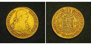 2 Escudo 西班牙帝國 金 卡洛斯四世 (1748-1819)
