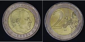 2 Euro Monaco Bilame Rainier III