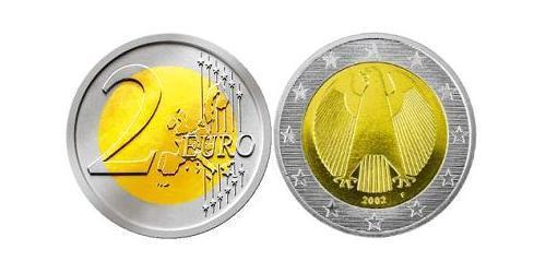 2 Euro Alemania Bimetal 