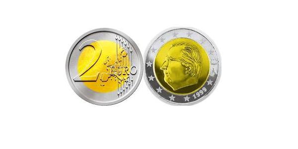 2 Euro Belgium Bimetal Albert II of Belgium