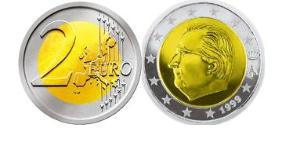 2 Euro Bélgica Bimetal Albert II de Bélgica