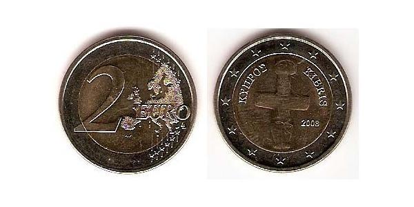 2 Euro Cipro (1960 - ) Bimetal 