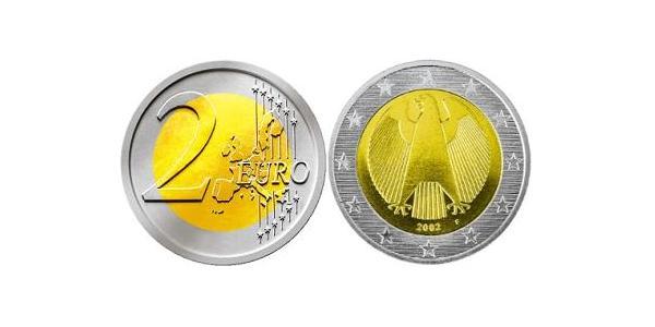 2 Euro Germany Bimetal 