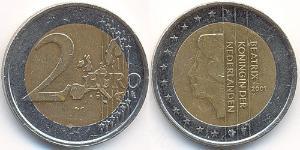 2 Euro Kingdom of the Netherlands (1815 - ) Bimetal 