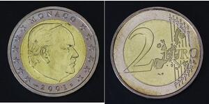 2 Euro Monaco Bimetal Rainier III, Prince of Monaco