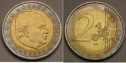 2 Euro Principato di Monaco Bimetal Ranieri III di Monaco