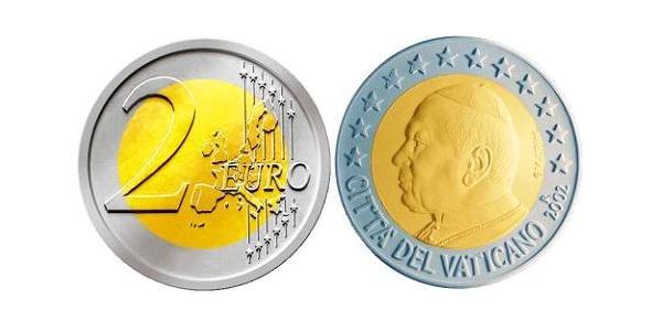 2 Euro Vatican (1926-) Bimetal John Paul II (1920 - 2005)
