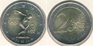 2 Euro 希腊 Bimetal 