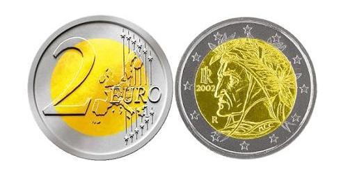 2 Euro 意大利 Bimetal 