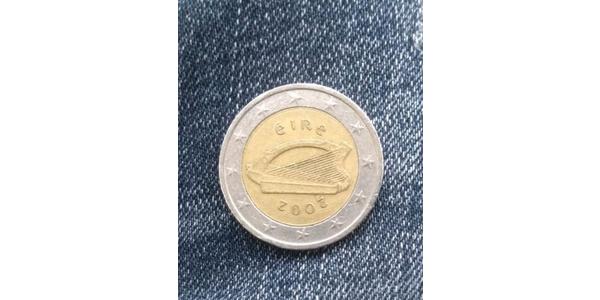 2 Euro 爱尔兰共和国 Bimetal 