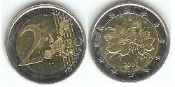 2 Euro 芬兰 Bimetal 