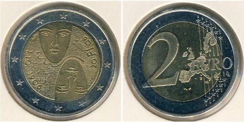 2 Euro 芬兰 Bimetal 