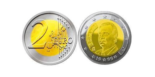 2 Euro 西班牙 Bimetal 