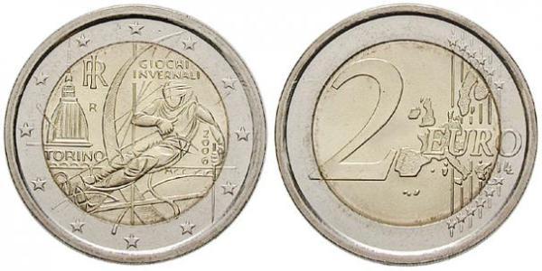 2 Euro Italien Bimetall 