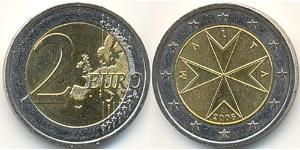2 Euro Malta Bimetall 