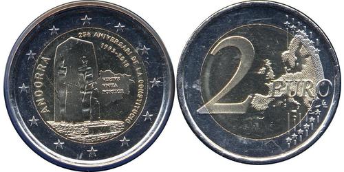 2 Euro Andorra Nichel 