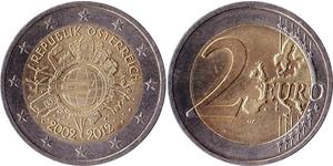 2 Euro Republic of Austria (1955 - ) Nichel 