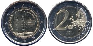 2 Euro Andorre Nickel 