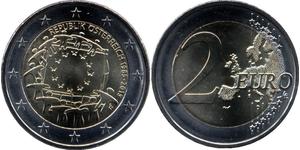 2 Euro Republik Österreich (1955 - ) Nickel 