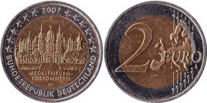 2 Euro Alemania (1990 - ) Níquel/Cobre 