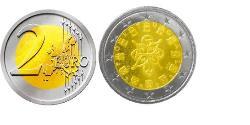 2 Euro Republica Portuguesa (1975 - ) Níquel/Cobre 