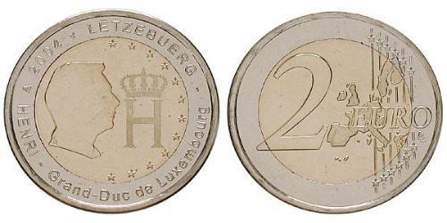 2 Euro 卢森堡  