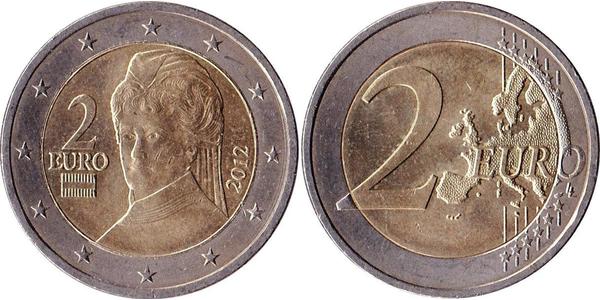 2 Euro 奥地利 镍 