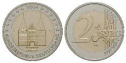 2 Euro 德国 镍/銅 