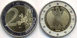 2 Euro 德国 銅/镍 