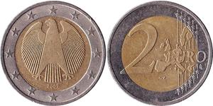 2 Euro 德国 銅/镍 