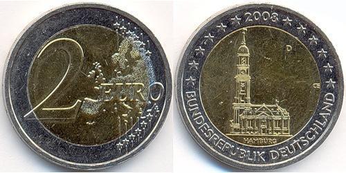 2 Euro 德国 銅/镍 