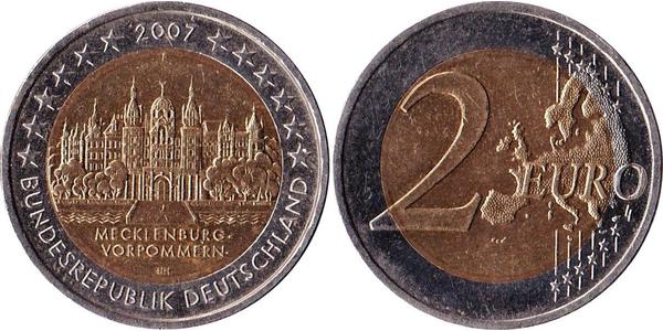 2 Euro 德国 銅/镍 
