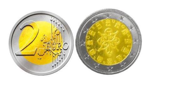 2 Euro 葡萄牙 銅/镍 