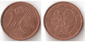 2 Eurocent Alemania (1990 - ) Cobre/Acero 