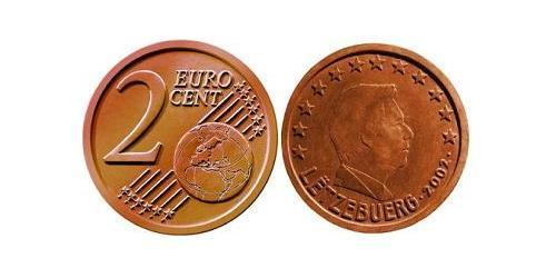 2 Eurocent Luxemburgo Cobre/Acero 