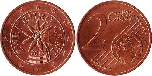2 Eurocent Republic of Austria (1955 - ) Cuivre 