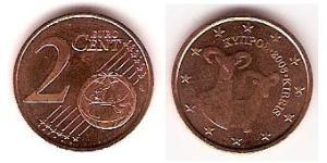 2 Eurocent Chypre (1960 - ) Cuivre/Acier 