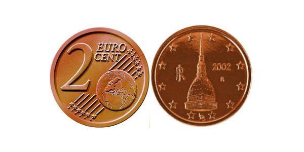2 Eurocent Italie Cuivre/Acier 