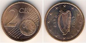 2 Eurocent Irlanda (1922 - ) Rame/Acciaio 