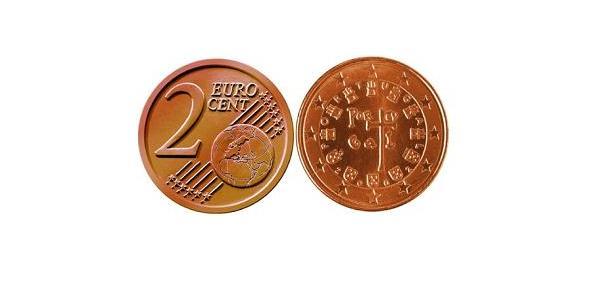 2 Eurocent Portogallo (1975 - ) Rame/Acciaio 